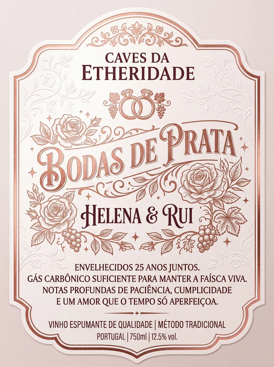 Rótulo Personalizado de Vinho Sommeliart Nº 07