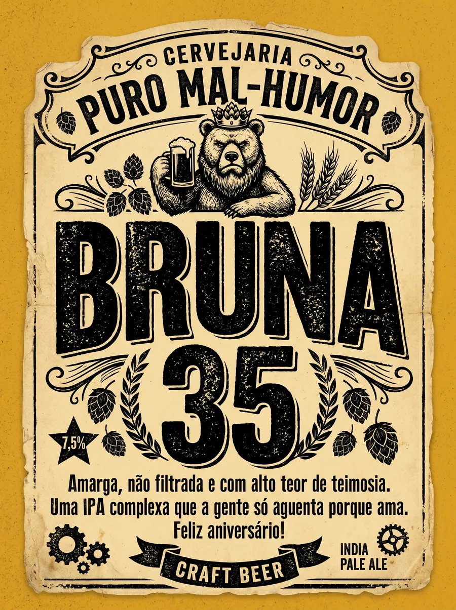 Rótulo Personalizado de Vinho Sommeliart Nº 08
