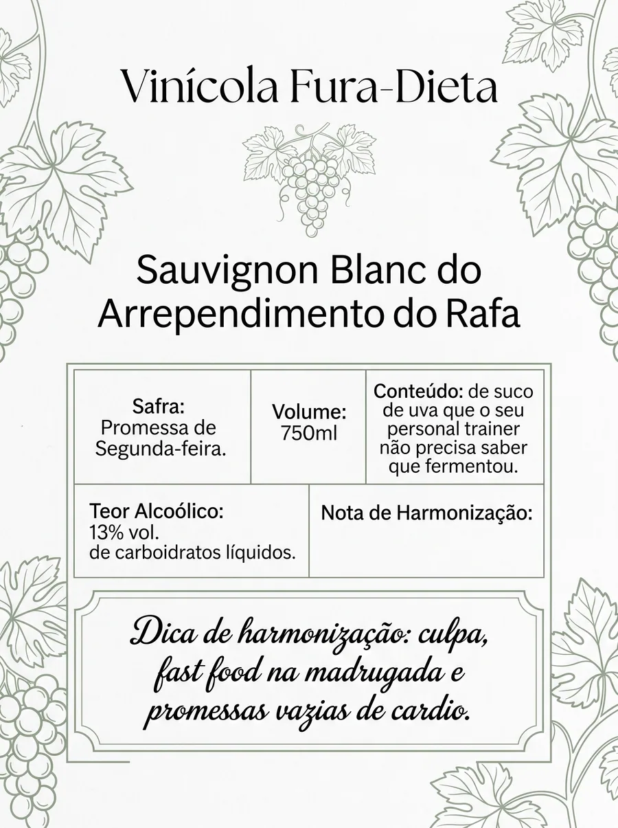 Rótulo Personalizado de Vinho Sommeliart Nº 09