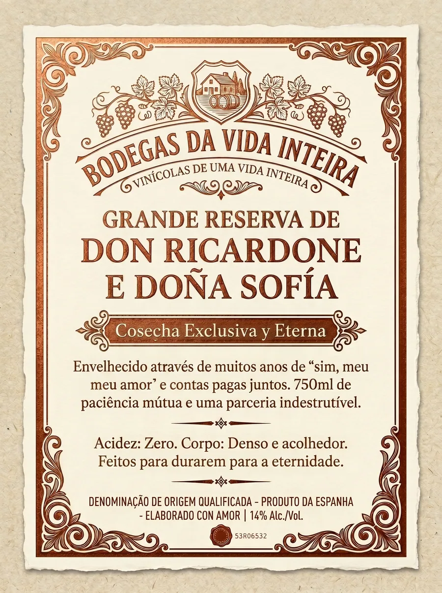Rótulo Personalizado de Vinho Sommeliart Nº 10