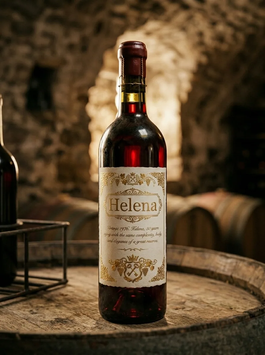 Vinho Tinto Personalizado Sommeliart — Aniversário — rótulo Sommeliart
